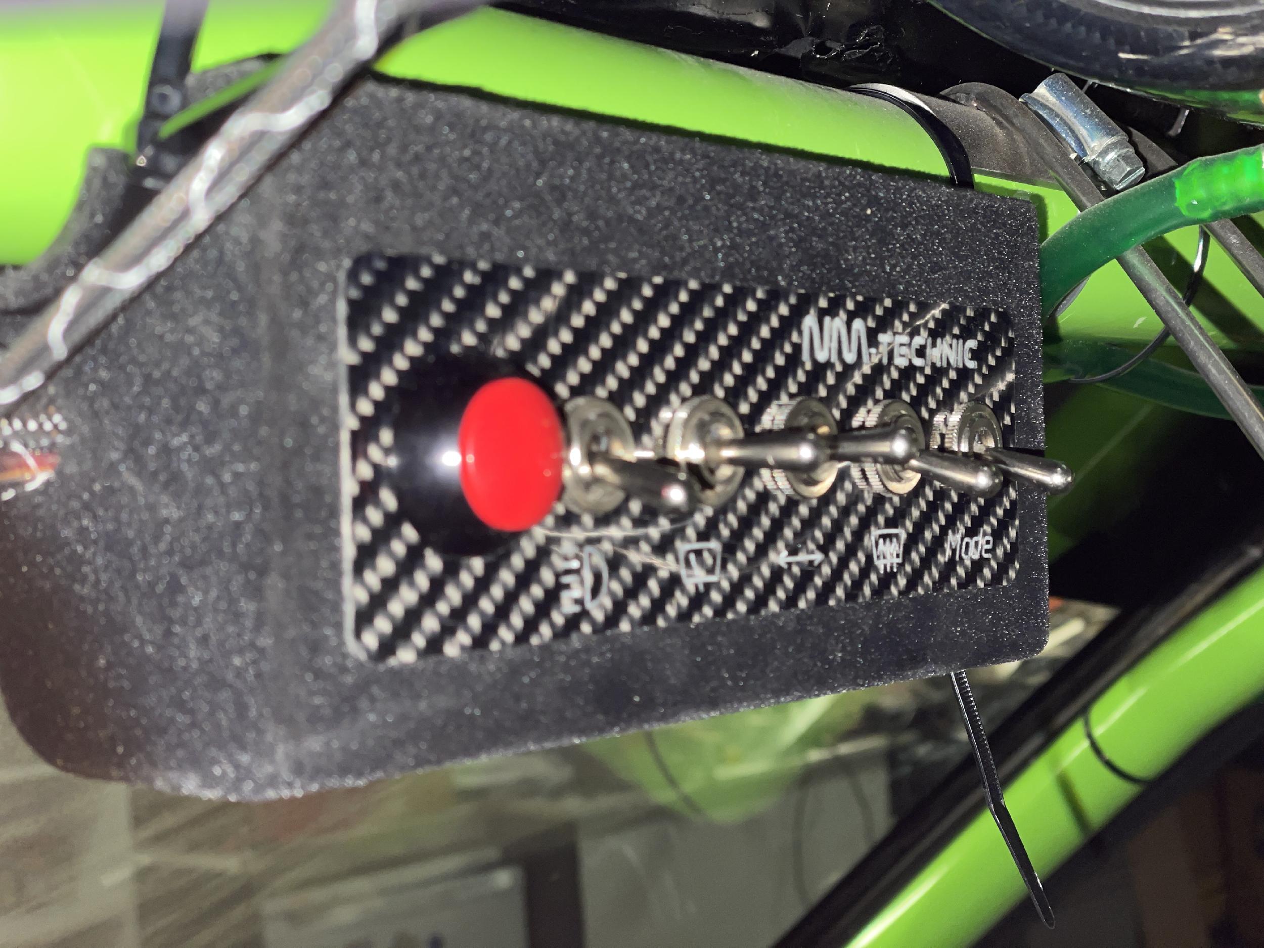 Support d'interrupteur NM-technic - Fixation sur arceau